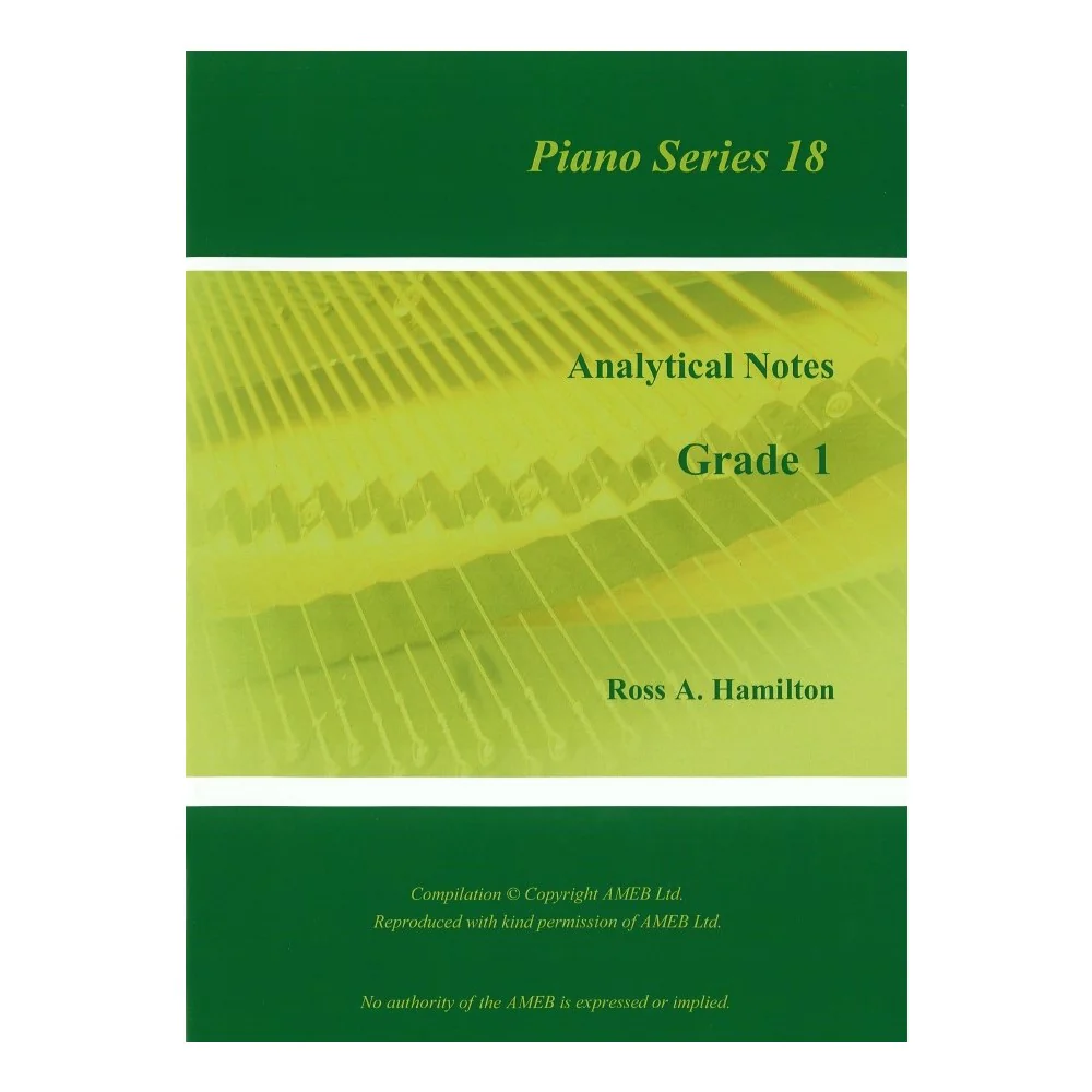 AMEB Analytical Notes Piano Series 18 Gr 1 - Ross Hamilton