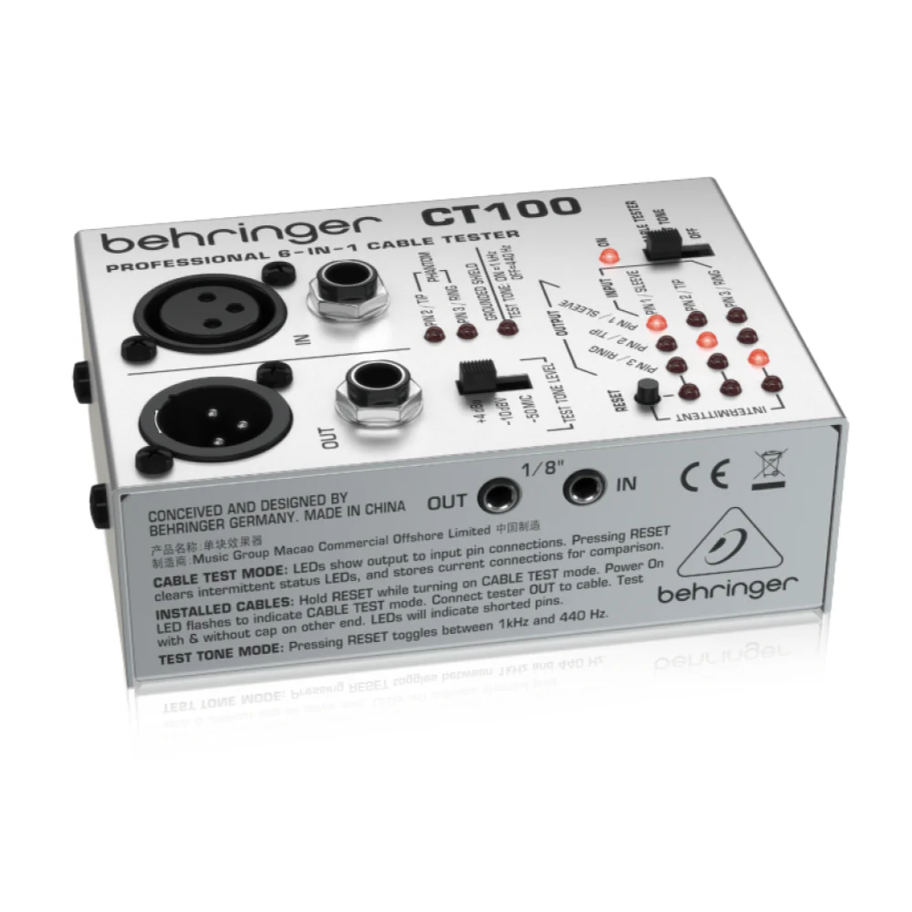 Behringer CT100 Professional 6-in-1 Cable Tester - Image 2