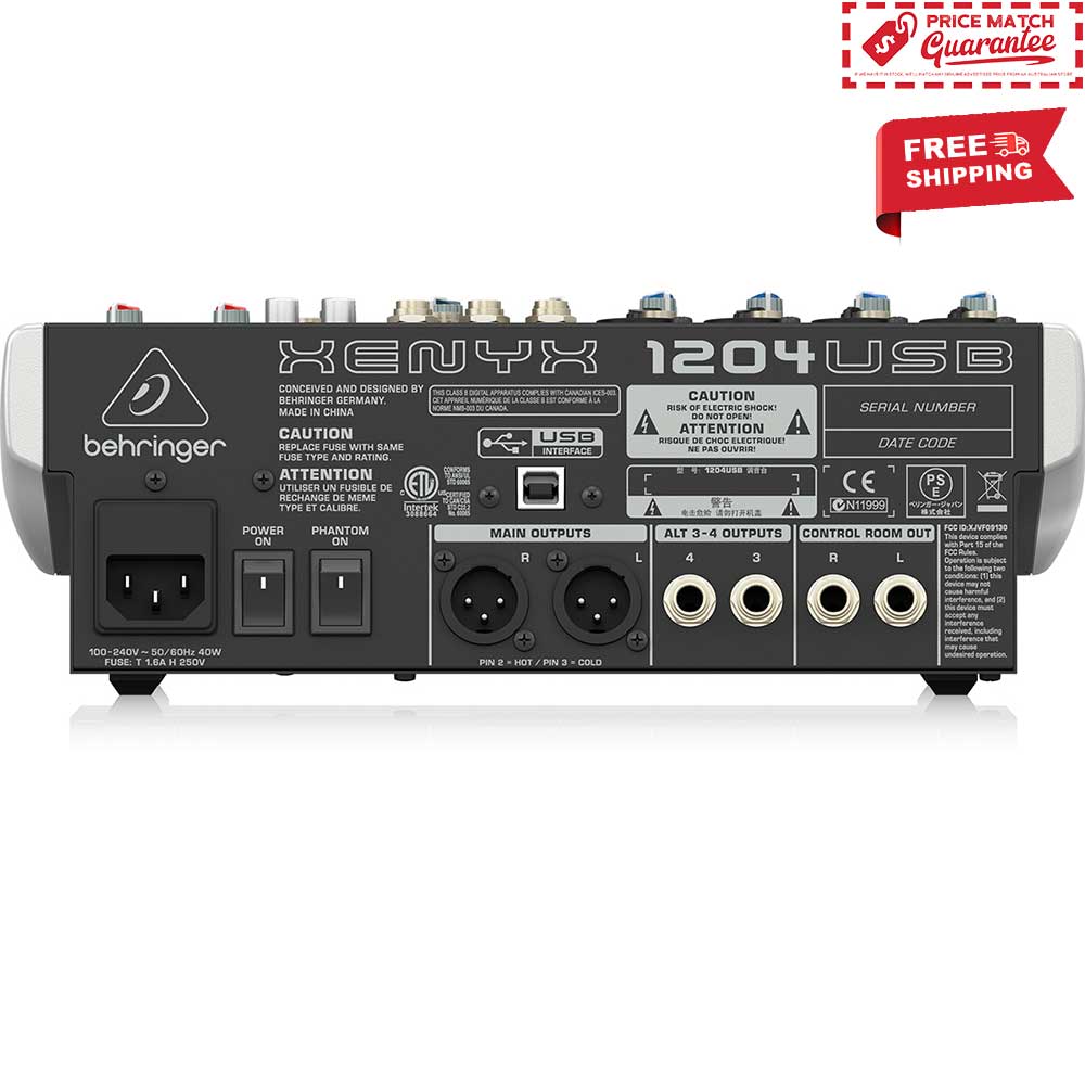 BEHRINGER XENYX 1204USB Mixer - Image 3