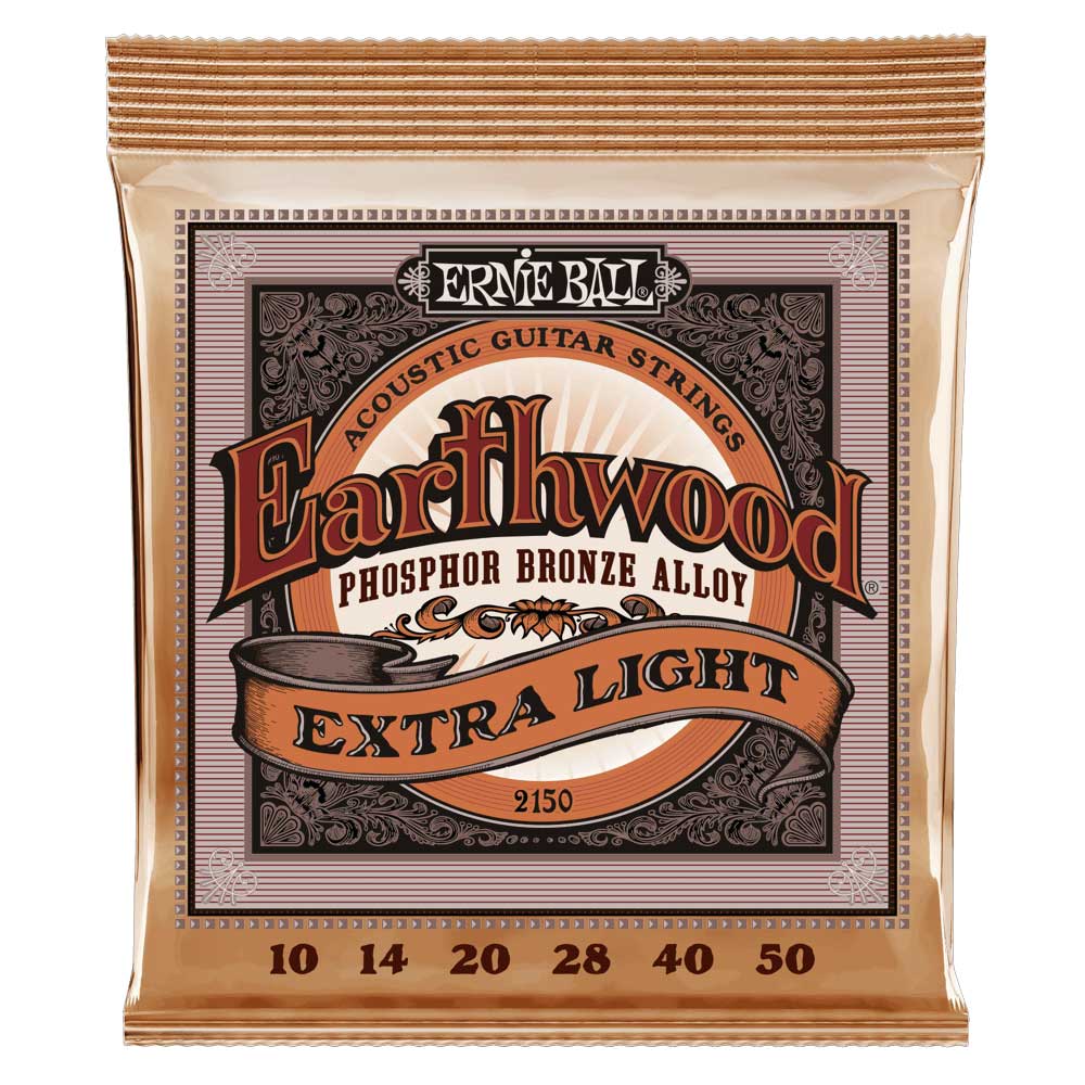 ERNIE BALL Earthwood Acoustic Guitar Strings Set - Extra Light (10-50)
