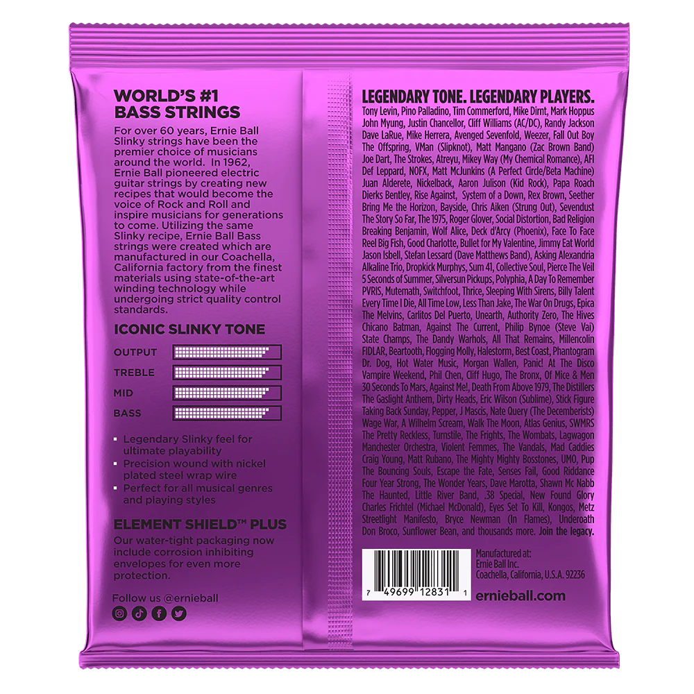 ERNIE BALL Bass Guitar Strings Set - Power Slinky (55-110) - Image 2