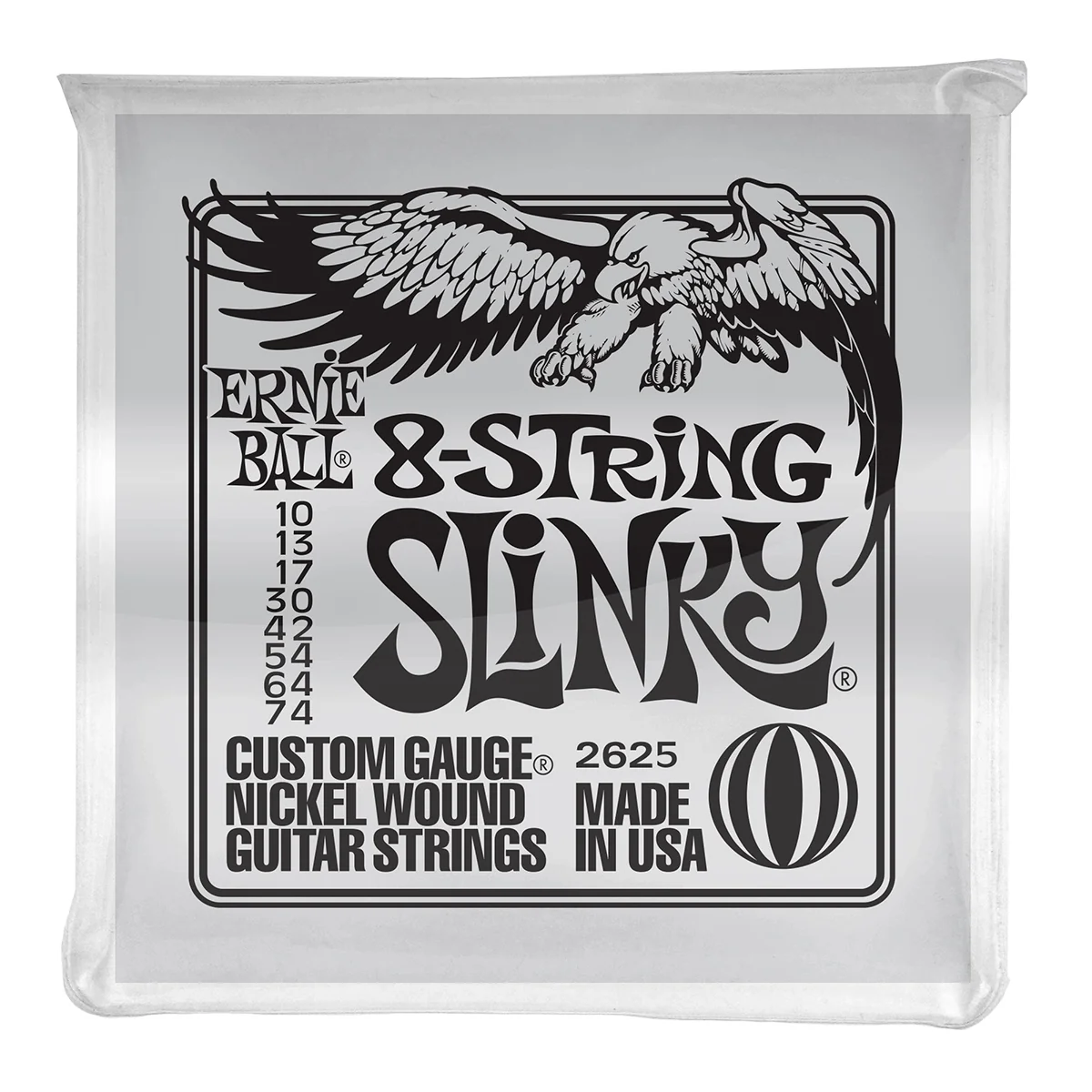 ERNIE BALL 8 String Electric Guitar Strings Set - 8-String Slinky (10-74)