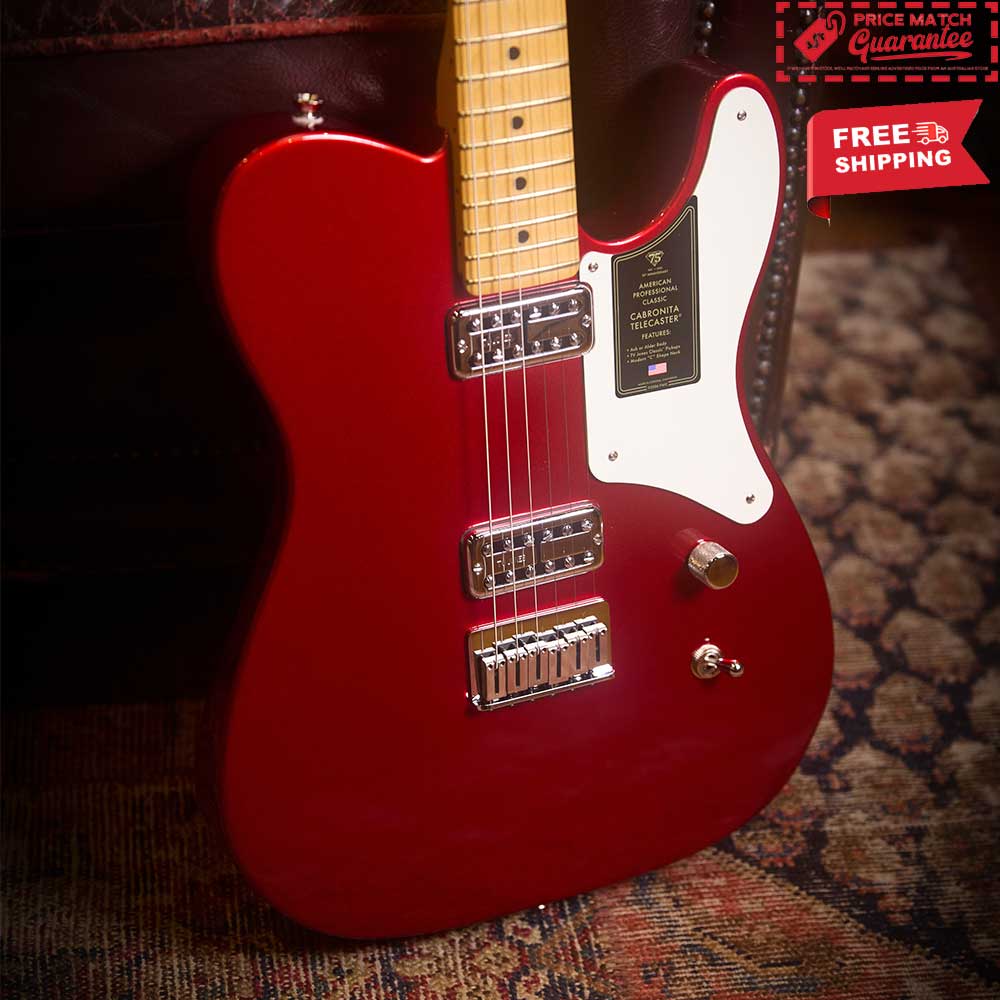 FENDER 75th Anniversary American Pro Classic Cabronita Telecaster - Candy Red - Image 3