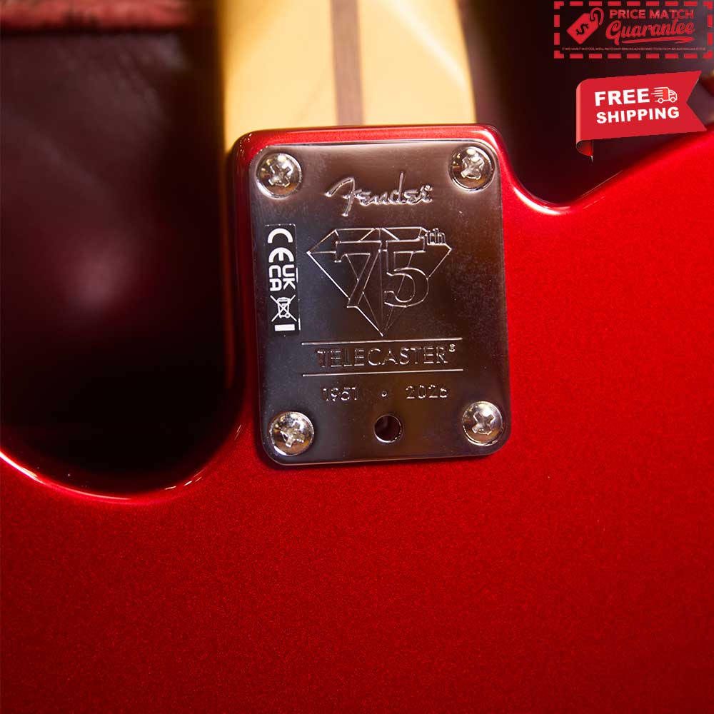 FENDER 75th Anniversary American Pro Classic Cabronita Telecaster - Candy Red - Image 8