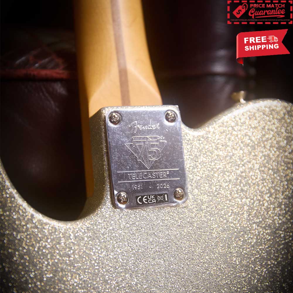 FENDER 75th Anniv Player II Telecaster - Diamond Dust Sparkle - Image 5