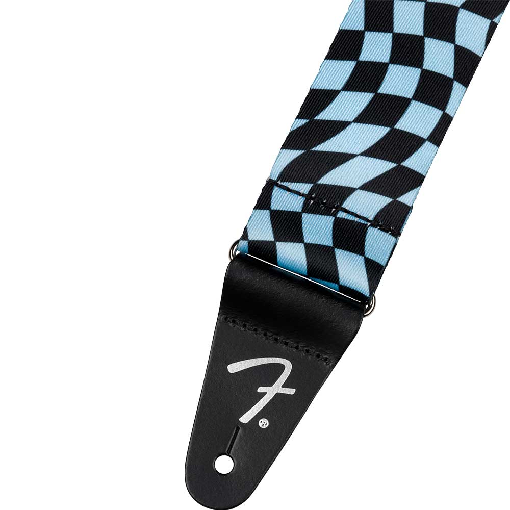 FENDER Wavy Checkerboard Poly Strap Blue - Image 2