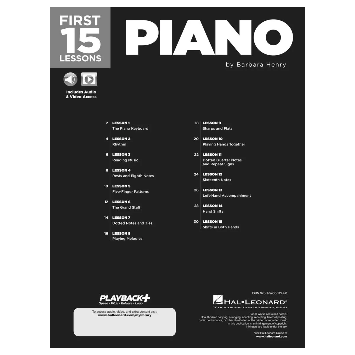 Hal Leonard First 15 Lesson Piano Method Book - Image 3