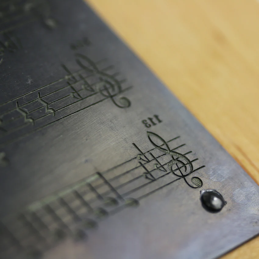 HENLE Engraving Plate Wood Mounted - Beethoven OP.10,1 - Image 4