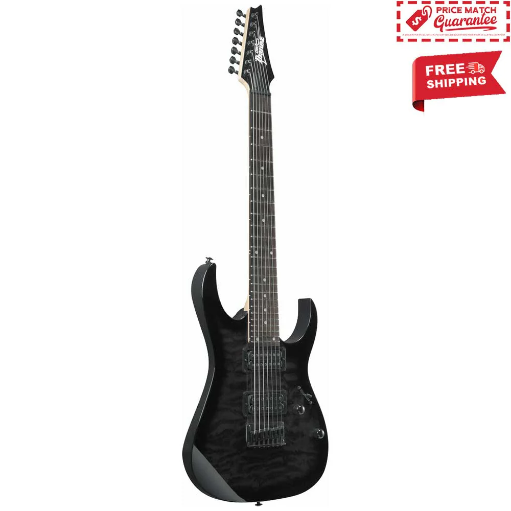 IBANEZ R7221QA 7 String - Transparent Black Sunburst - Image 3