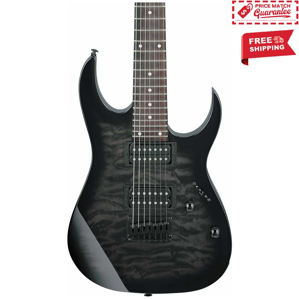 IBANEZ R7221QA 7 String - Transparent Black Sunburst - Image 4