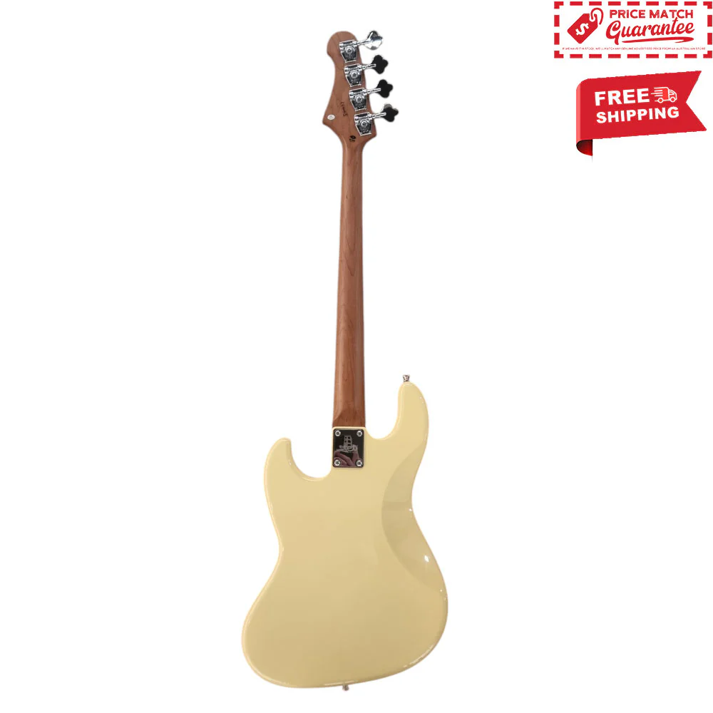 JET JJB-300 Bass - Vintage Yellow - Image 3