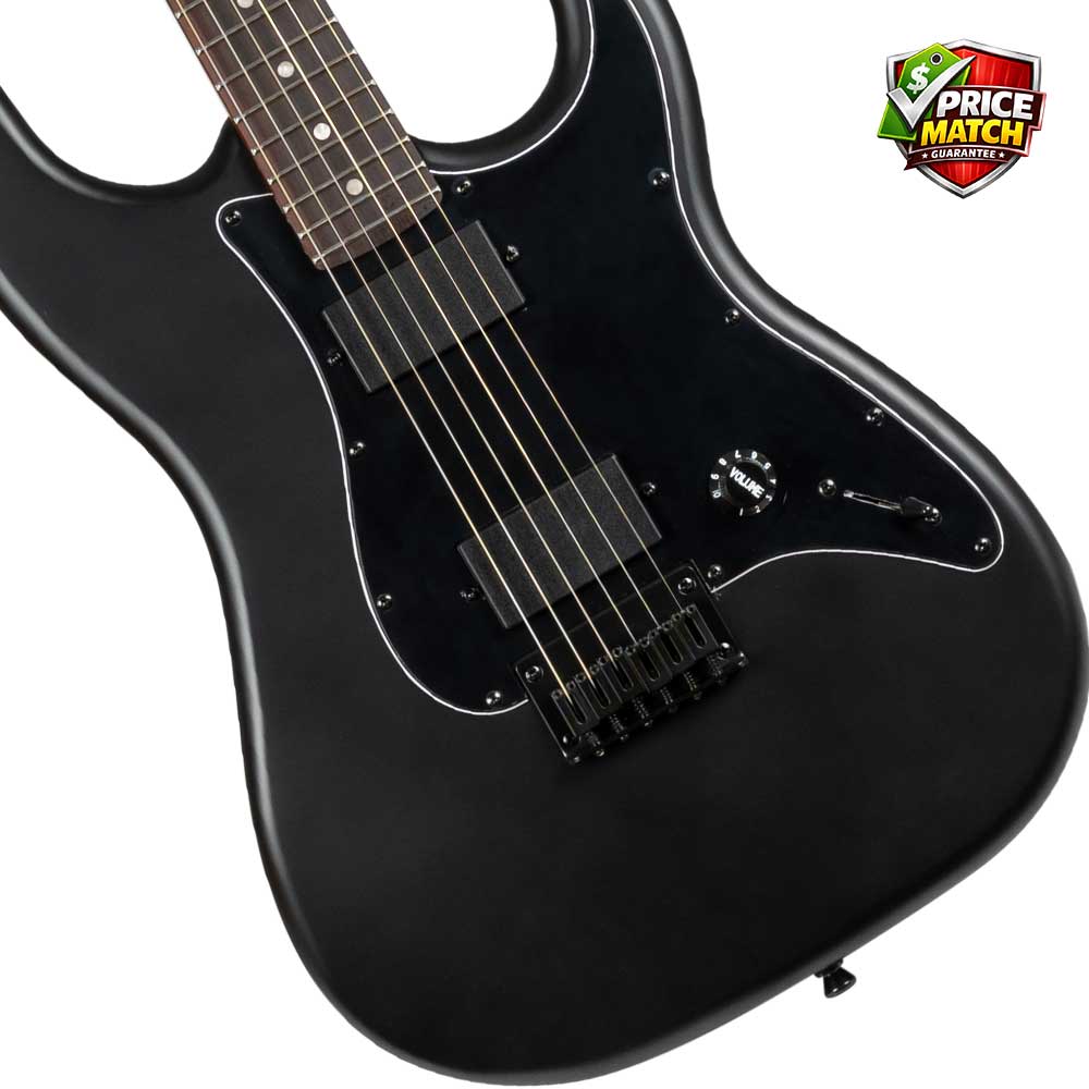 JET JS-400 HH Electric Guitar - Matte Black - Image 3