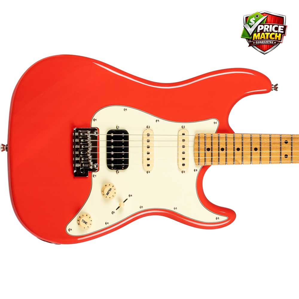 JET JS-400 HSS Electric Guitar - Coral Red - Image 2