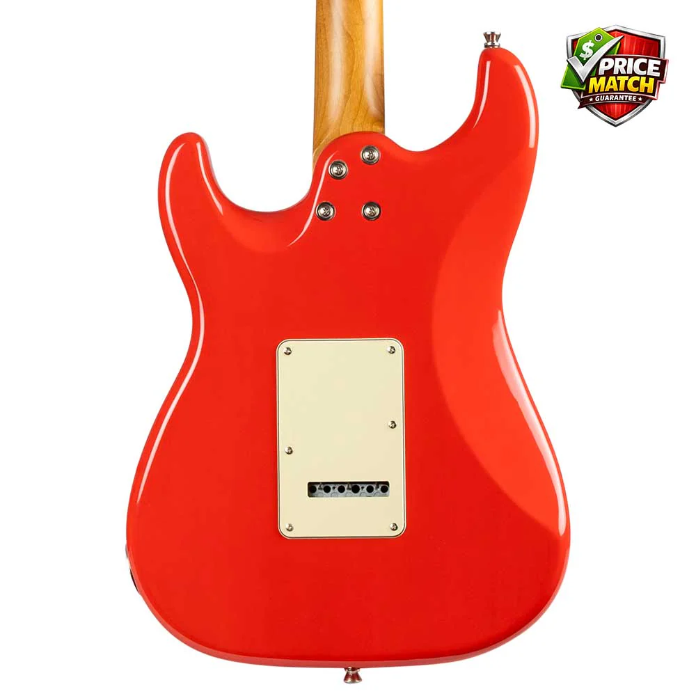 JET JS-400 HSS Electric Guitar - Coral Red - Image 4