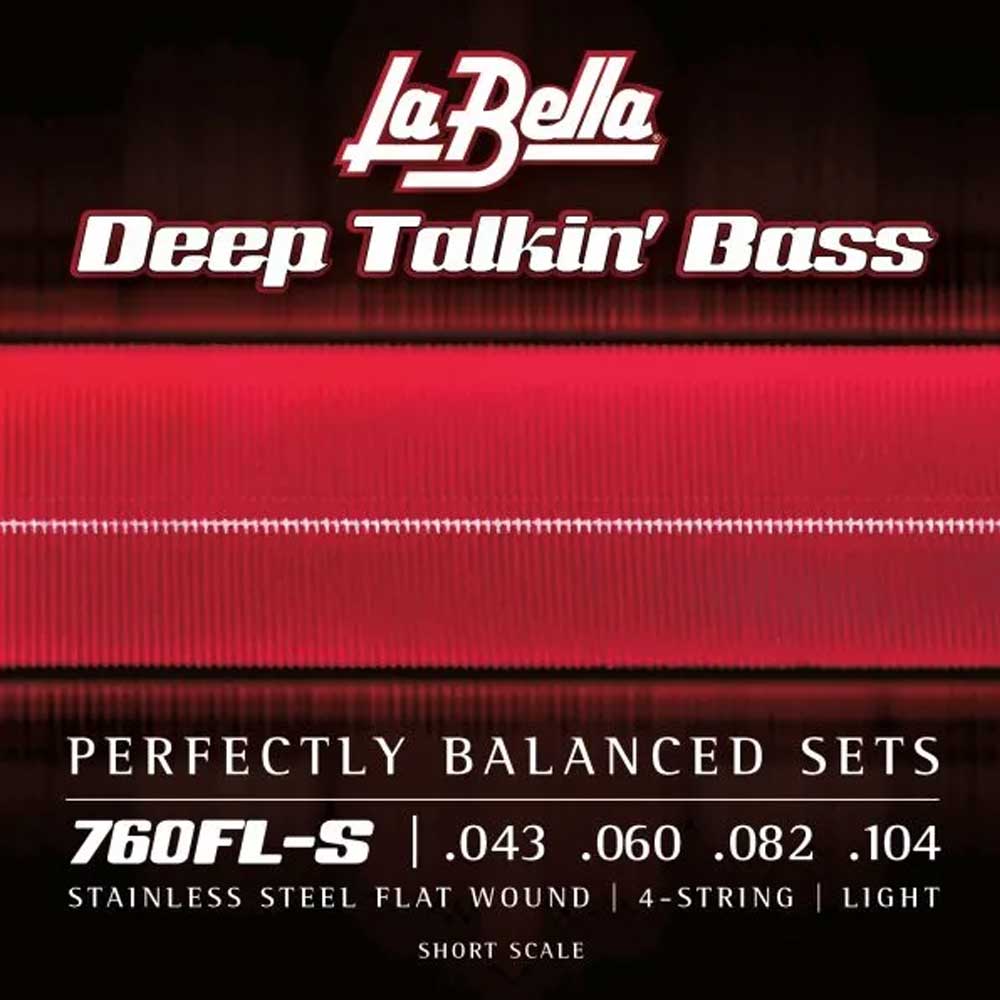 LA BELLA Deep Talkin Bass Stainless Flatwound 43-104