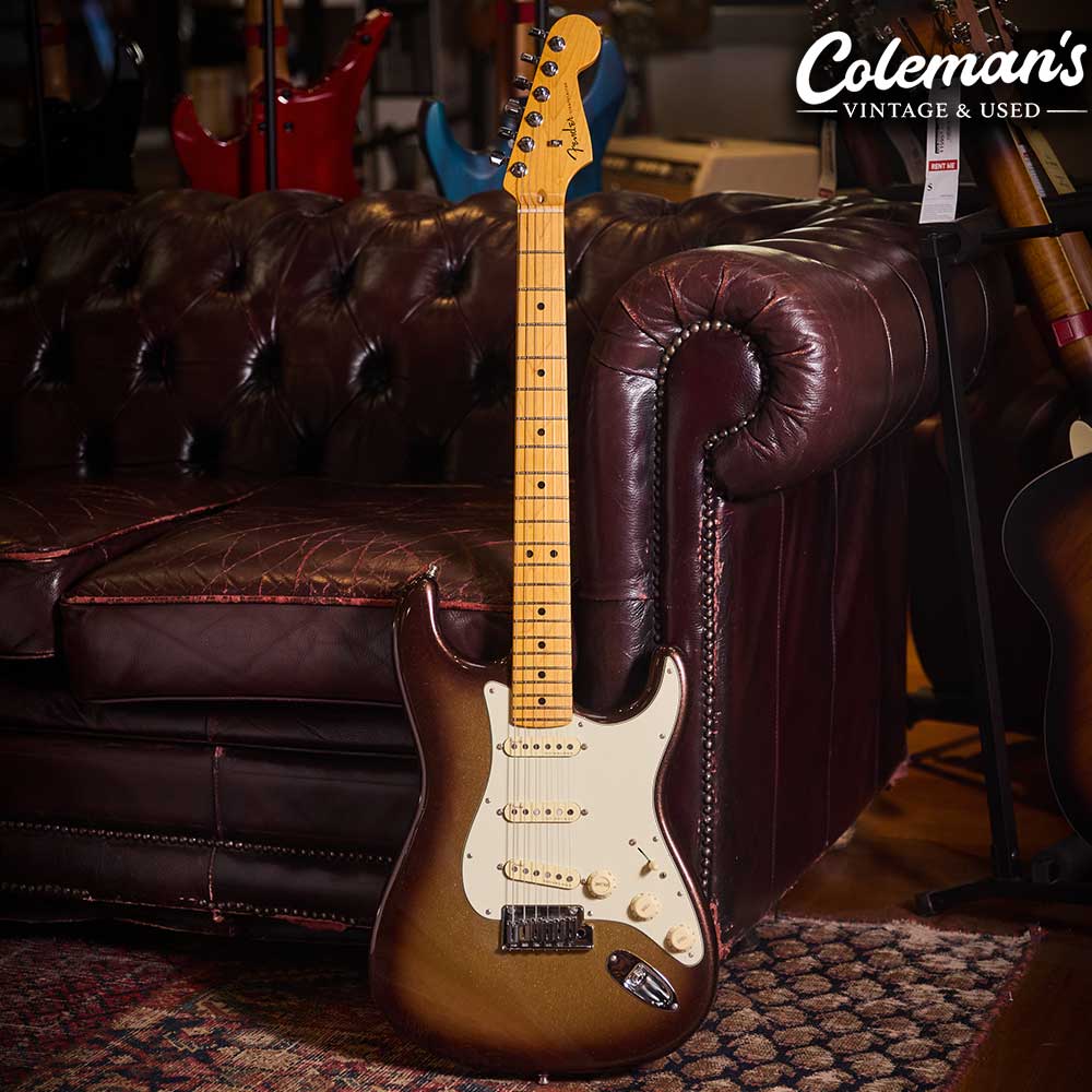 PRELOVED FENDER American Ultra Strat Mocha Burst - Image 2
