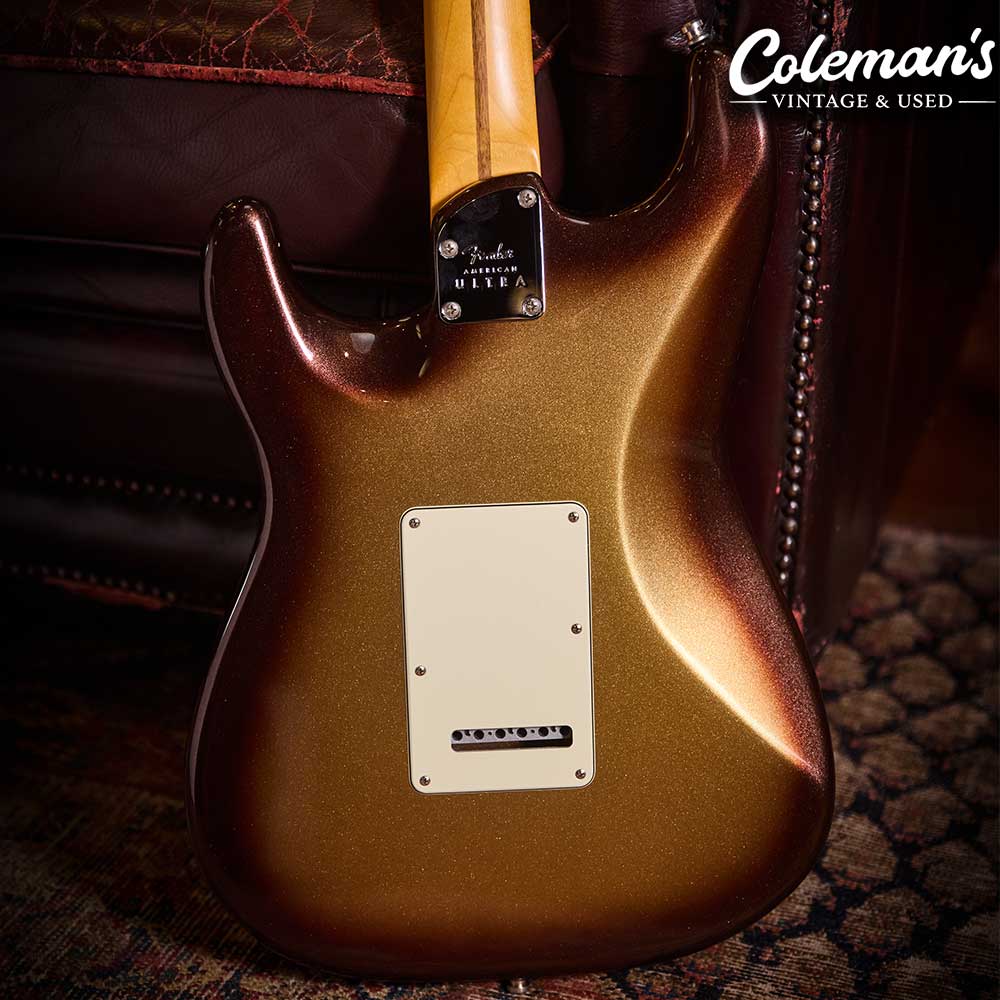 PRELOVED FENDER American Ultra Strat Mocha Burst - Image 4