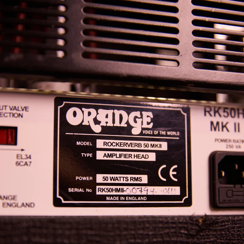 PRELOVED ORANGE Rockerverb 50 MkII Head Black - Image 4