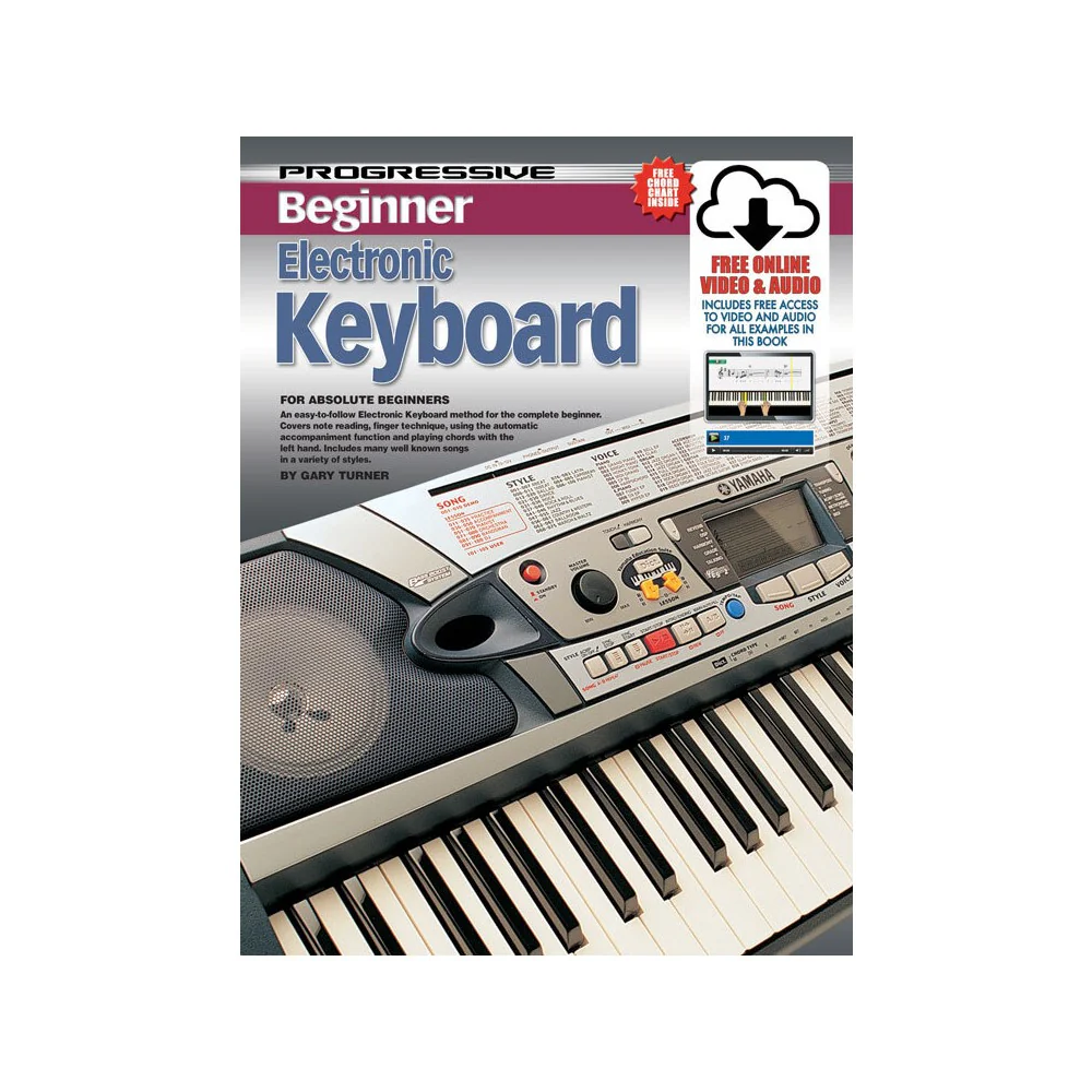 PROGRESSIVE BEGINNER KEYBOARD BK/CD/DVD 69166