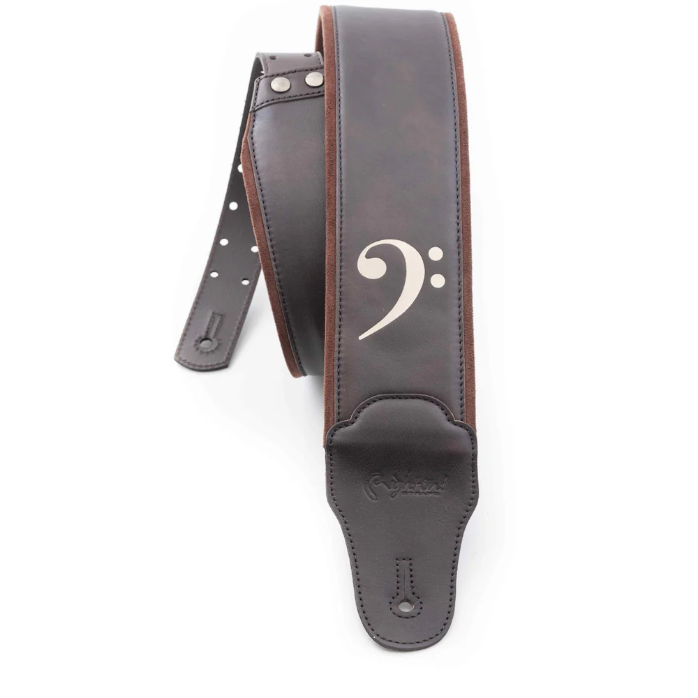 Right On Straps LEATHERCRAFT Fakey Brown Guitar Strap - Image 2