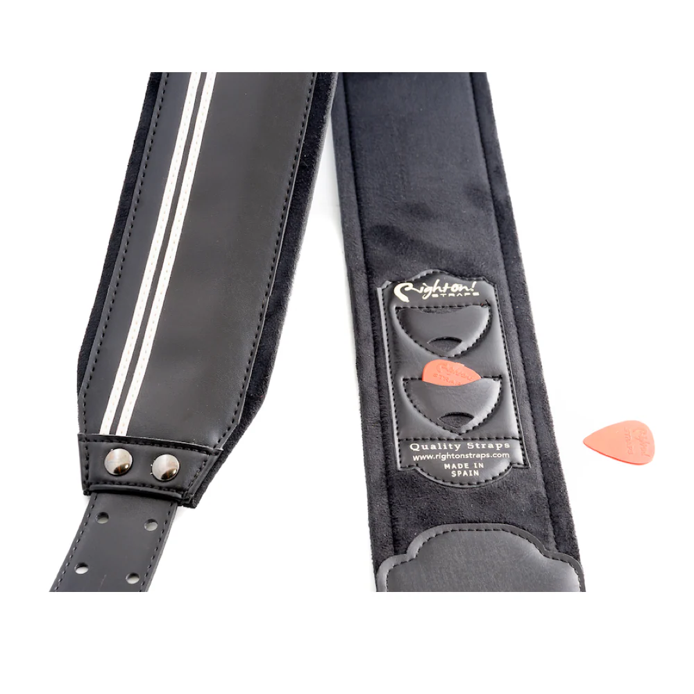 Right On Straps MOJO Race-70 Black Guitar Strap - Image 2