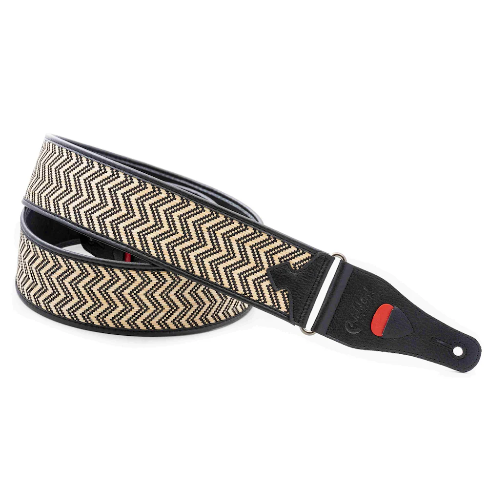 Right On Straps TALISMAN VICTORIA Black Guitar Strap - Image 2