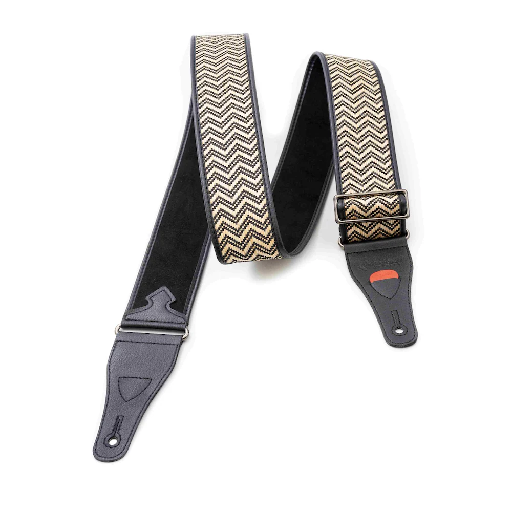 Right On Straps TALISMAN VICTORIA Black Guitar Strap - Image 3
