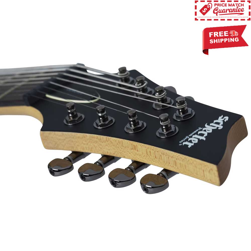 SCHECTER Demon-8 Aged Black Satin - Image 3