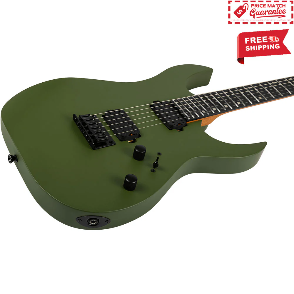 SPIRA Electric Guitar S-400 Package Matte Green - Image 3