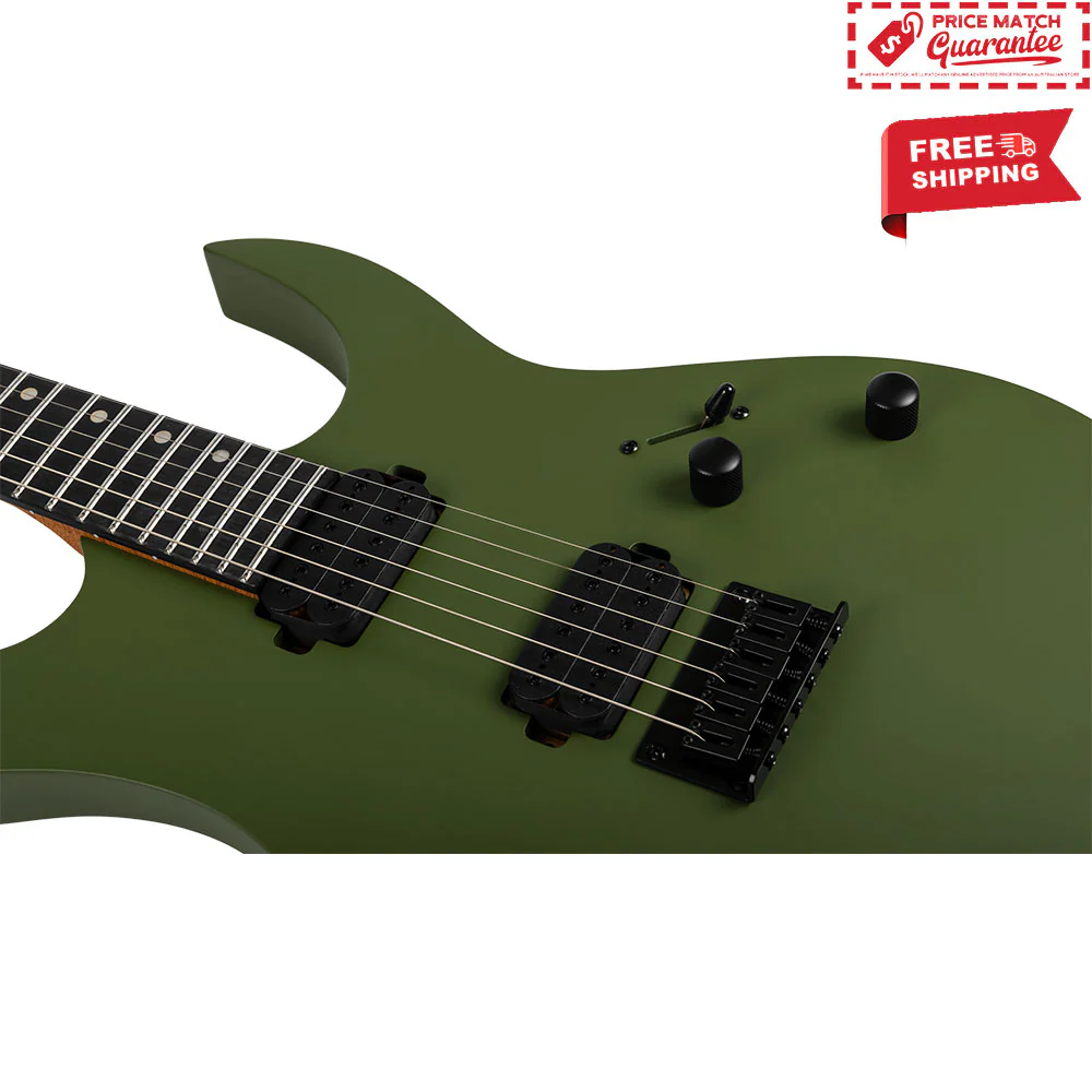 SPIRA Electric Guitar S-400 Package Matte Green - Image 4