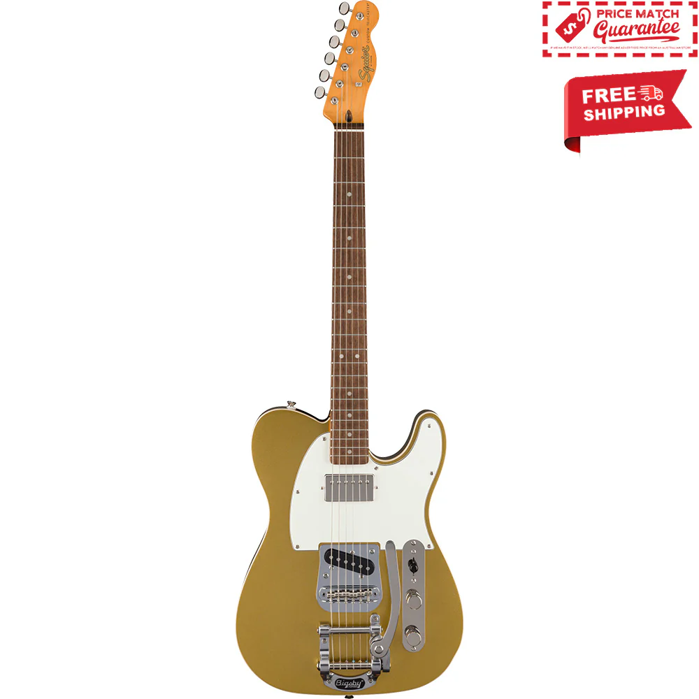 SQUIER  Classic Vibe Custom Telecaster with Bigsby - Aztec Gold - Image 5