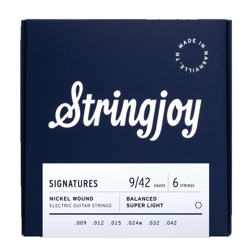 Stringjoy Signatures Electric Guitar Strings Set - Super Light (9-42)