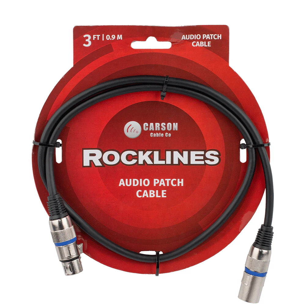 CARSON 3FT XLR Audio Patch Cable